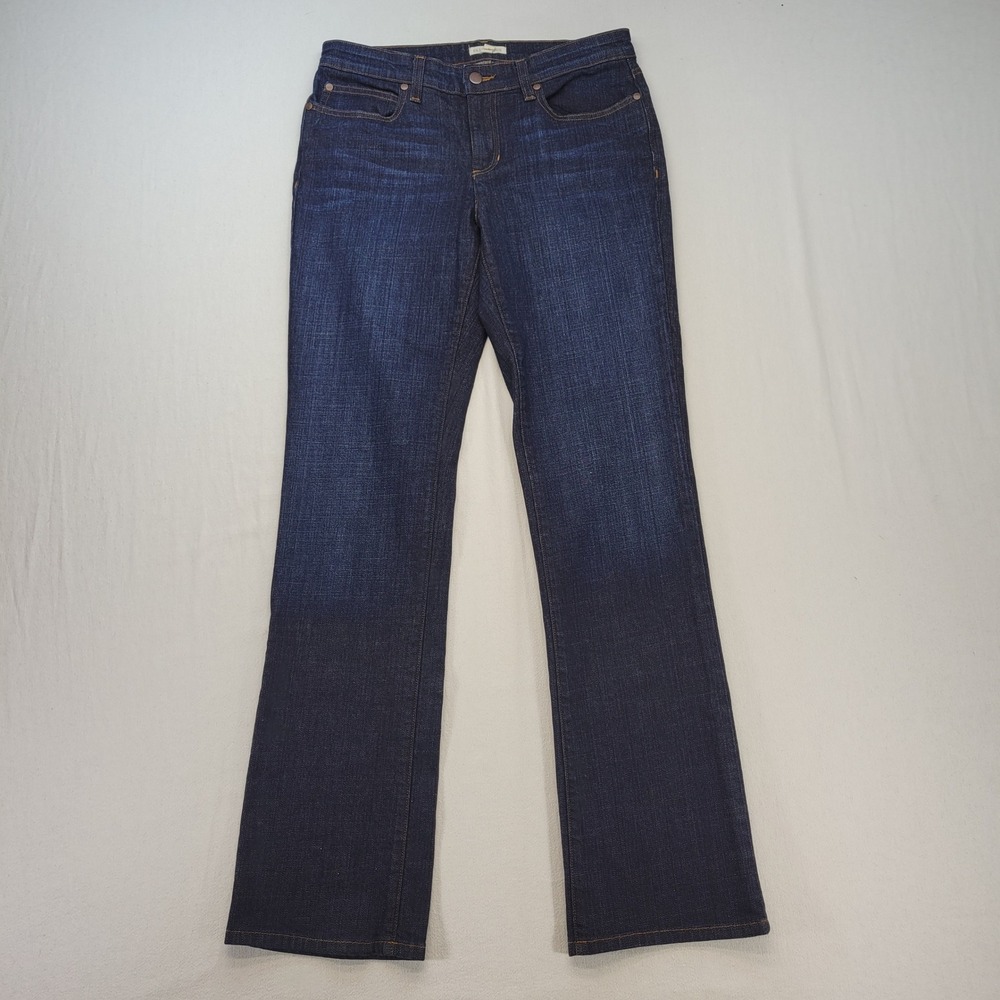 Eileen Fisher Bootcut Jeans Women 8 Dark Wash Organic Cotton Stretch Denim